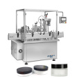 Face cream jar mono block filling capping machine for cosmetic lotion and toner